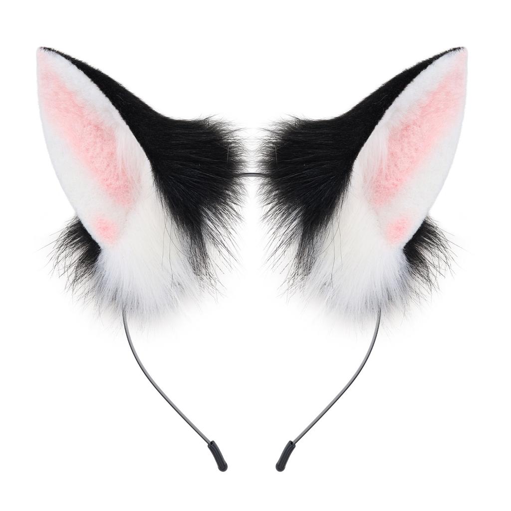 Bandeau Oreilles d'Animal en Peluche pour Fête Costumée d'Halloween