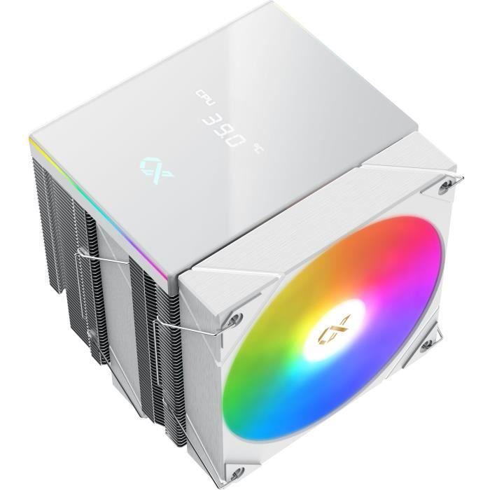 Ventirad CPU - XIGMATEK AK6 Dual Digital Arctic - AMD AM5/AM4 - Ventilateur 2x 120 Mm ARGB - Blanc