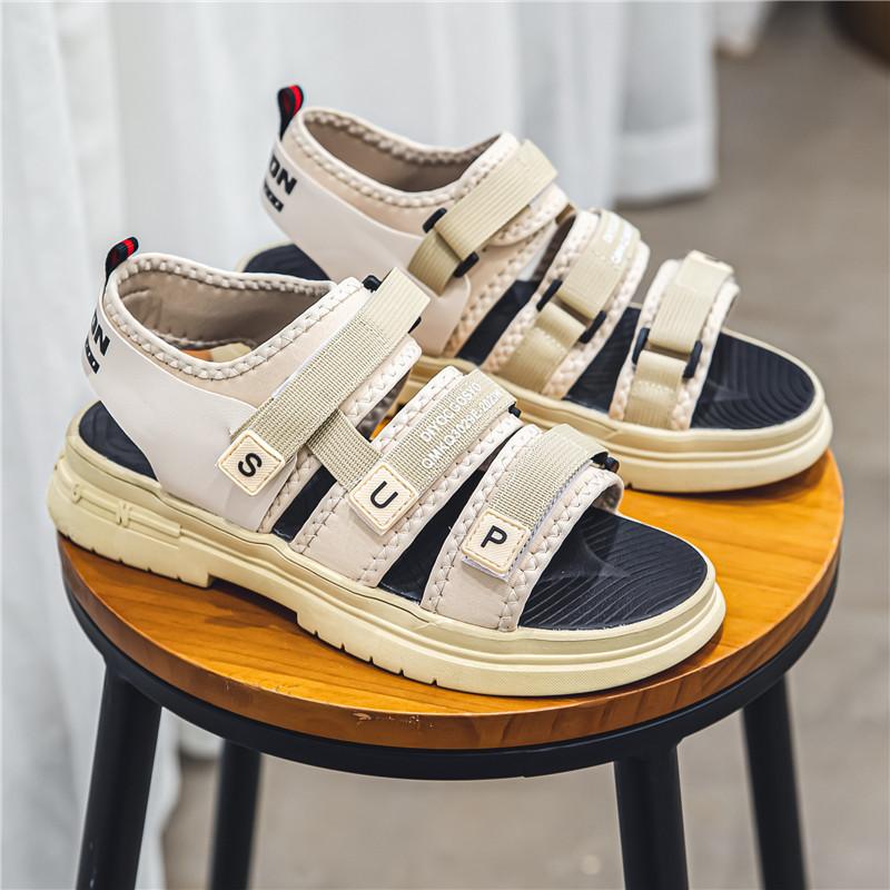 Fashion Men's Sandals Summer Outdoor Breathable Casual Slippers Non Slip Lightweight Sports Trendy Driving Beach Roman Sandals