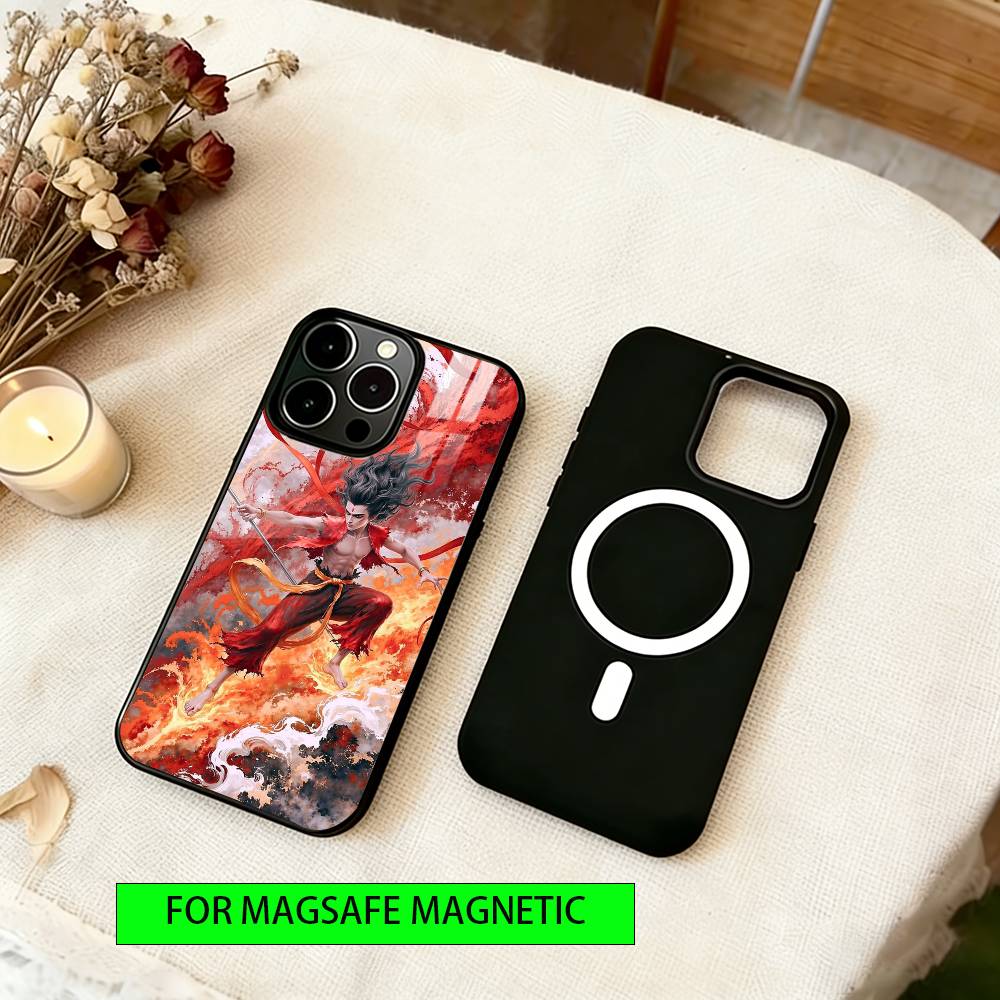 Epic Nezha Phone Case For iPhone17,16,15,14,13,12,11 Plus,Pro Magnetic For Magsafe Wireless Charging