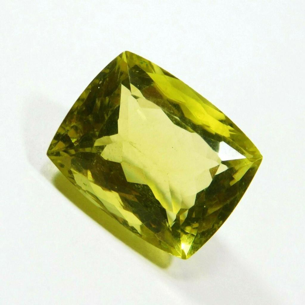 Brazilian Topaz 10 Ct Natural Cushion Cut Yellow Color Loose Gemstone