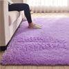 Silk Wool Plush Carpet - Solid Color, Long Pile for Living Room & Bedroom