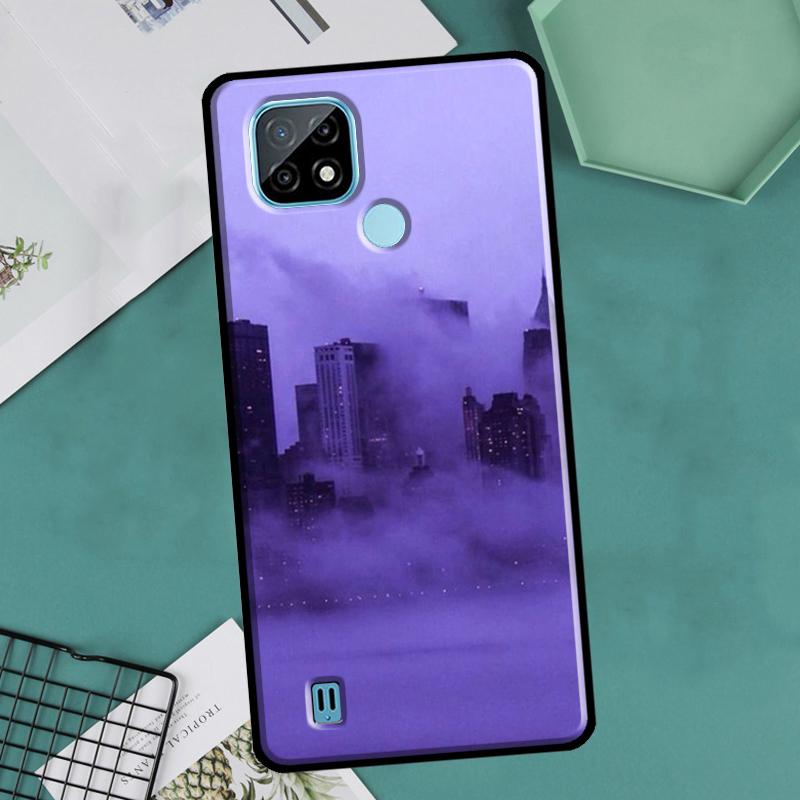 Purple Aesthetic For OnePlus 10 9 Pro 8T 9R 10R Nord2 Case For Realme 8 Pro 9 GT Neo 3 2 Master 8i 9i Cover