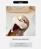 Adorable 2025 Autumn Closed-Toe Cotton Slippers for Women and Kids - Cartoon Design