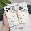 Blue Flower Intention Phone Case For iPhone 17 Air 16 16e 15 14 13 Pro Max Plus Mini Liquid Silicone Soft Cover