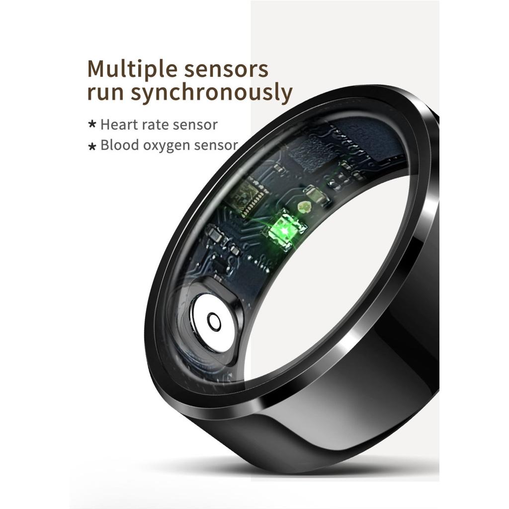 New R6 Smart Ring Heart Rate Blood Oxygen Blood Pressure Sleep Calories Health Multi-language Fitness Tracker