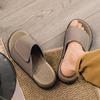 Popular Slippers Men's Large Size One-word Slippers Summer Outer Wear Soft Bottom Plus Fat Extra Large Size 39-48