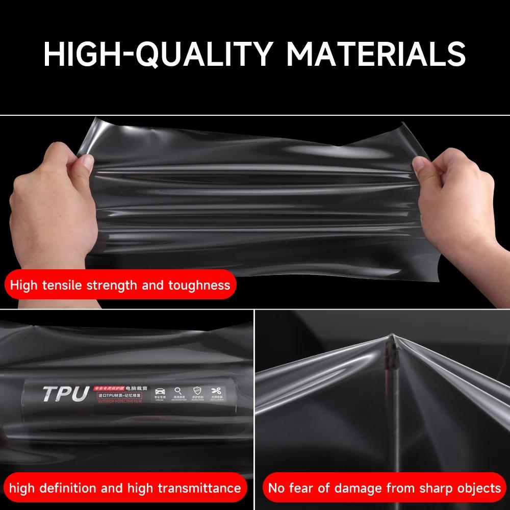 For MG HS 2025 2026 PPF Protection Film Accessories Interior Transparent TPU GPS Navigation Gear Panel Center Console Sticker