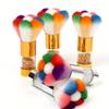 Nail Art Tools, Nail Cleaning Brush, Dust Removal Brush, Rhinestone Glitter Brush, Petal-Shaped Brush, Makeup Brush, Rainbow Multicolor Brush