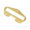 Copper Plate Electric Guitar Pickup Base with Magnet Holes, 72x38mm, 61x12.3mm
