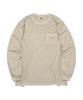 LEE Dyed Label Long Sleeve T-Shirt Pigment Gray
