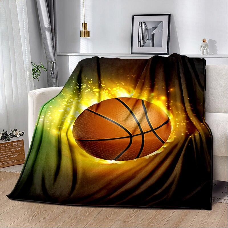 Fashion Basketball Blanket Custom Lightweight Thermal Insulation Blanket Sofa Blanket Bed Office  Blankets for Beds
