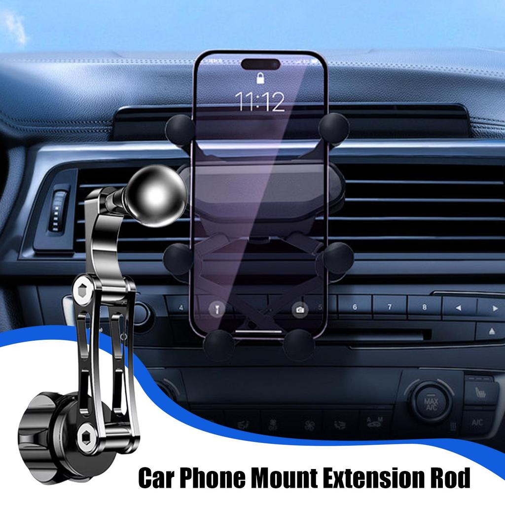 Ball Mount Arm Extender 17mm Car Navigation Bracket Extender Rotatable Phone Mount Adapter For Car Navigation Driving RV Offroad