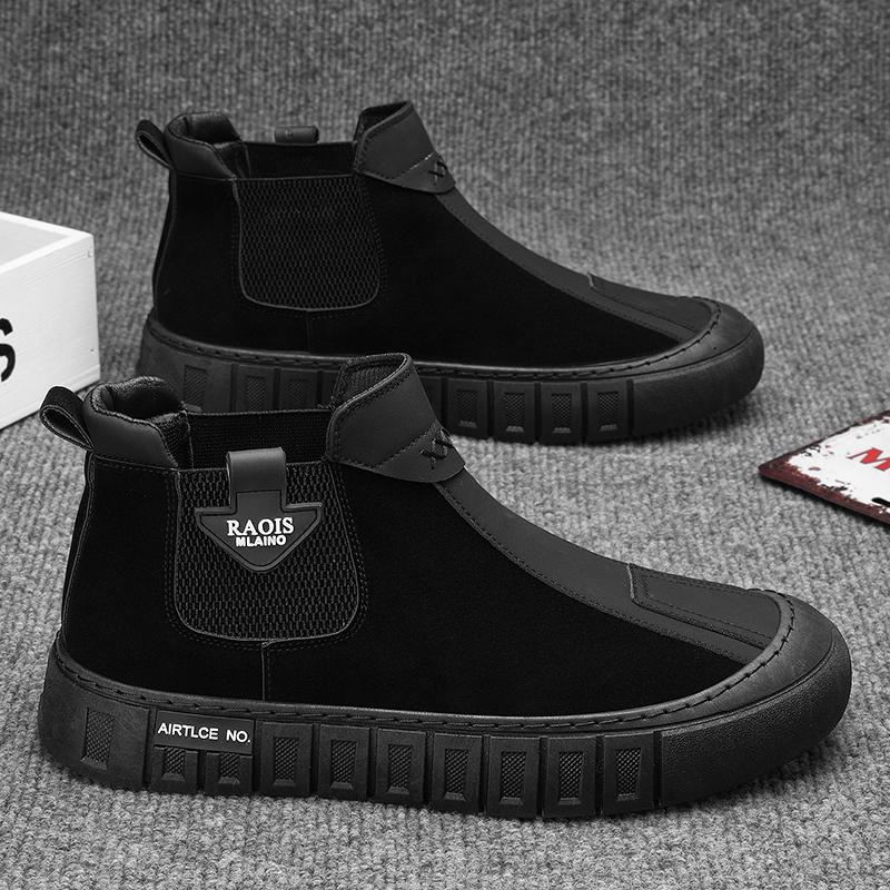 Fashion Men Comfort Autumn High Top Work Shoes Boots Are Lightweight  Versatile  and  Comfortable Daily High Top Boots