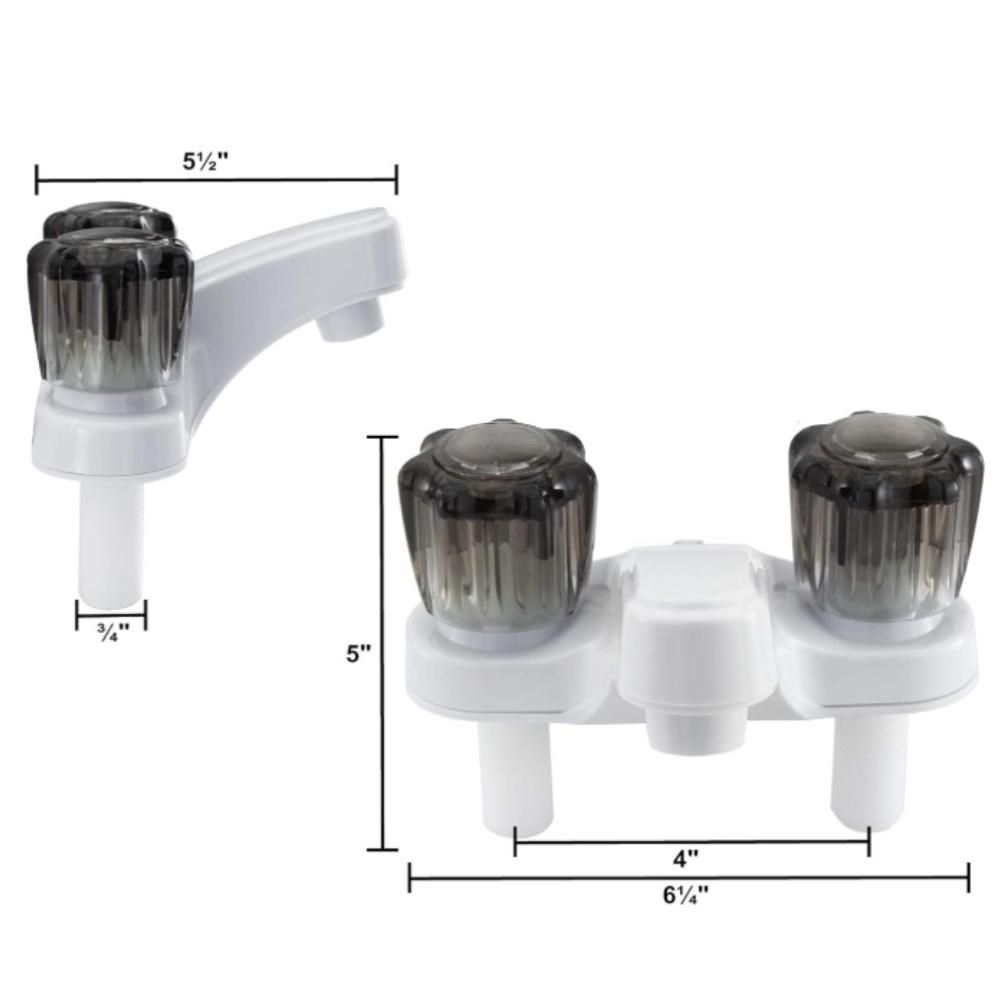 1 Stück Badezimmerarmatur RV Badezimmerarmatur 15x15x10cm Kunststoff Temperaturregelung Einfache Installation Mit Heiß- & Kalt-Etiketten Armaturen