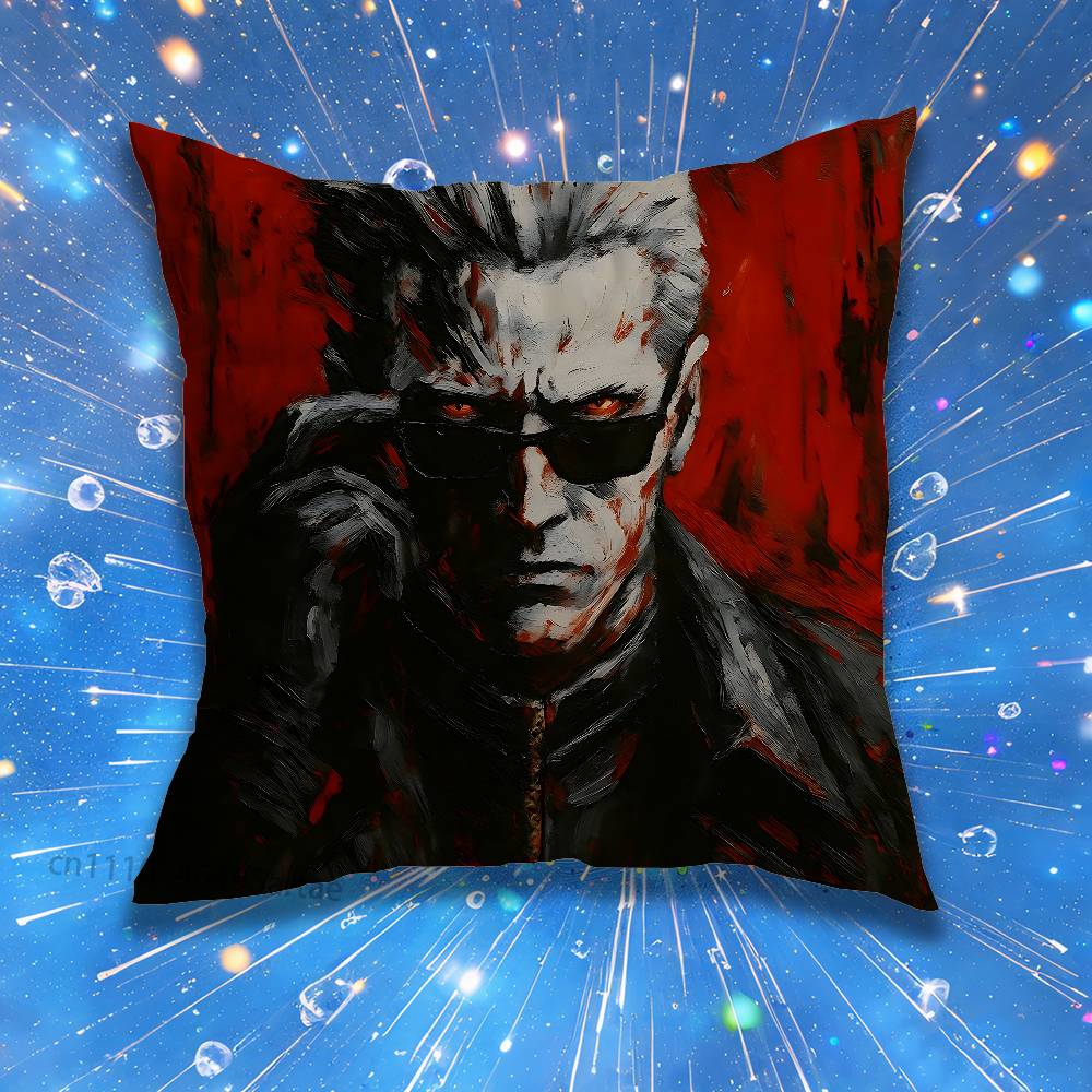 Albert Wesker Pillow Case Living Room Sofa Cushion Cover Suitable For Home Bedroom Room Decoration