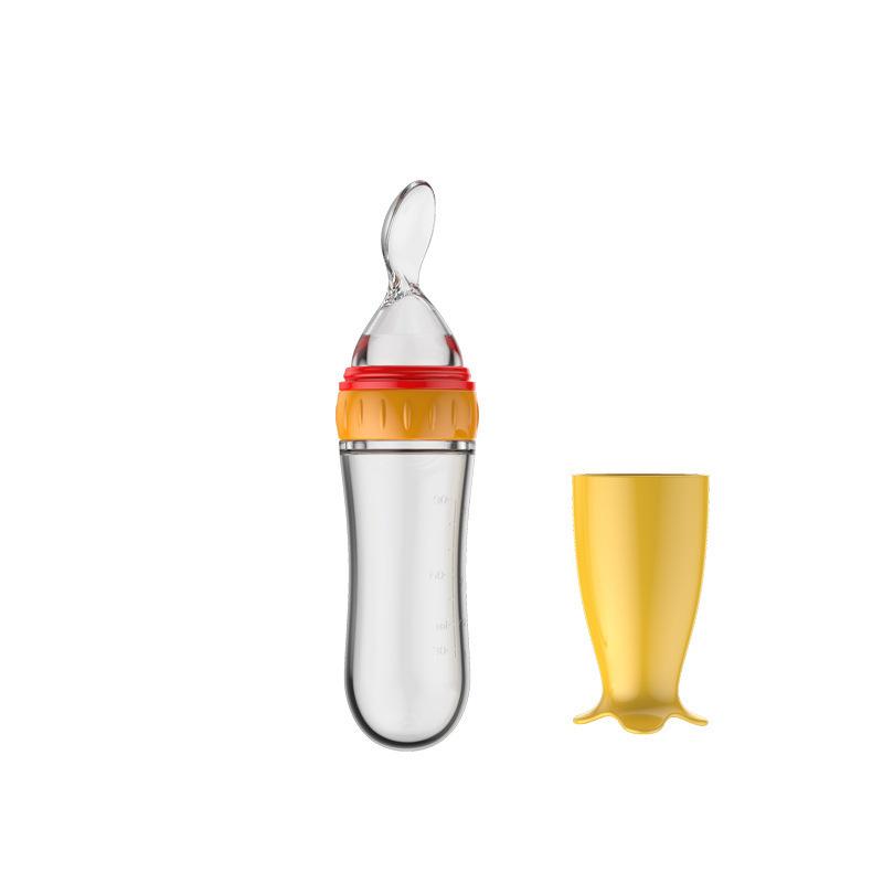 Baby Rice Paste Bottle Baby Supplementary Food Spoon Rice Paste Feeding Bottle Squeeze Spoon Rice Paste Milk Bottle Maternal and Infant Products