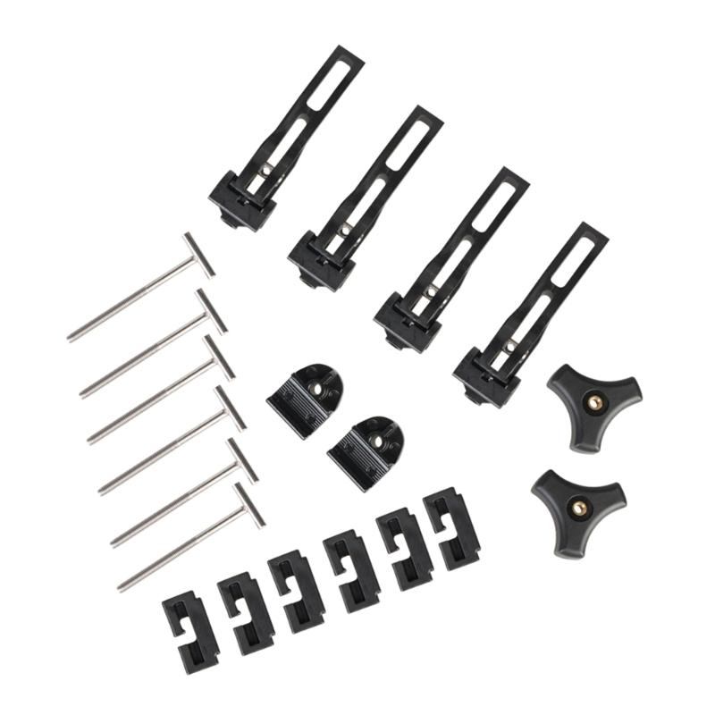 Truck Tonneau Cover Fixing Replacement Parts for Hard -fold Tonneau Cover Include T-Bolt, Rear Clamp, Front Clamp