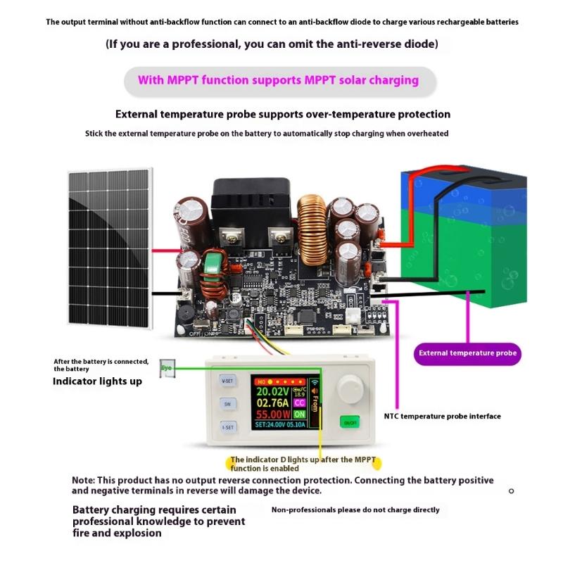 Upgraded Digital Controlled Regulator 70V 25A 1750W Output Accuracy Electric Current Stabilization for Testing Use