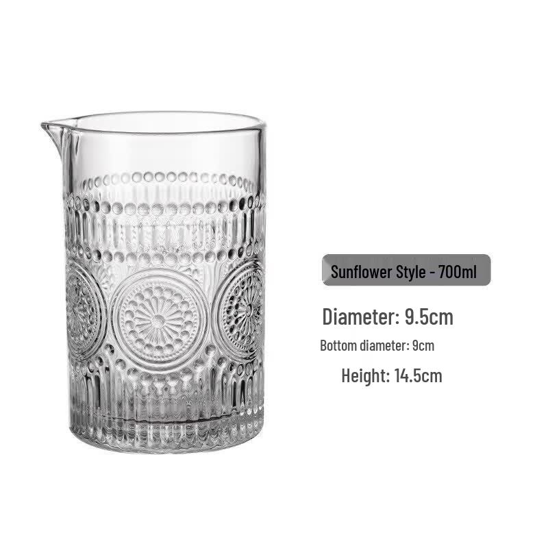 ZISIZ Thickened Crystal Cocktail Mixing Glass