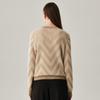 Zhaojun Women's Thick Round Neck Long Sleeve Cashmere Sweater