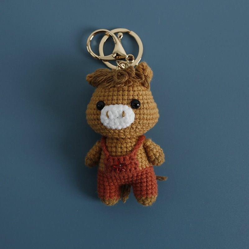 

Милі Плетені Ручні Ляльки Дванадцяти Знаків Зодіаку Брелок з Пряжі В язання Гачком З Вовняної Пряжі Лялька-Декорація Креативний Подарунок на День Народження