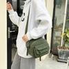 Hot-selling products, striped velvet shoulder messenger bag, corduroy small backpack, men's and women's trendy bags are versatile.