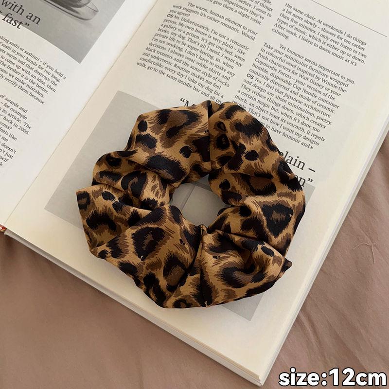 Koreanisches Retro-Blumenband-Scrunchie: Neuer Stil 2025 für Damen black