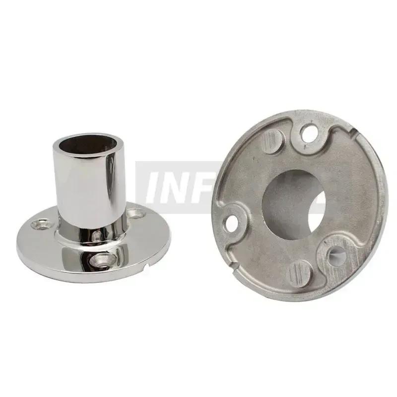 22mm/25mm/30mm/32mm 90 Degree Boat Handrail Fitting 316 Stainless Steel Marine Hardware Boat Hand Railing Round Base Tube Pipe