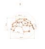 Wooden Climbing Dome For Home Kids Climbing Frames