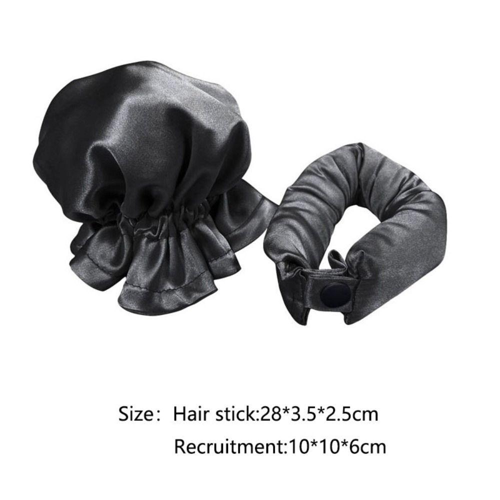 2Pcs/Set DIY Heatless Curling Rod Set Hair Styling Tools Hair Caps Hair Curlers Styling Tools Pillow Soft Rollers