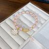 Small Daisy Popcorn Bracelet Women's Versatile Powder Crystal Sunflower Crystal Bracelet