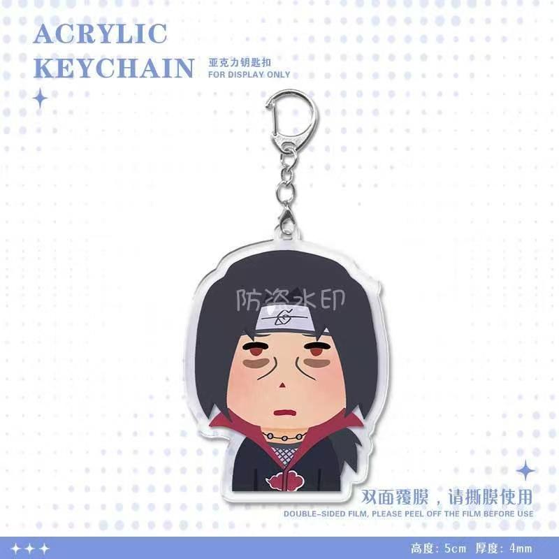 Anime Naruto Acrylic Keychain Accessaries Uzumaki Naruto Cartoon Keyring