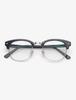 Leunehauwin June Black Silver Dr0602B Blue Light Blocking Glasses