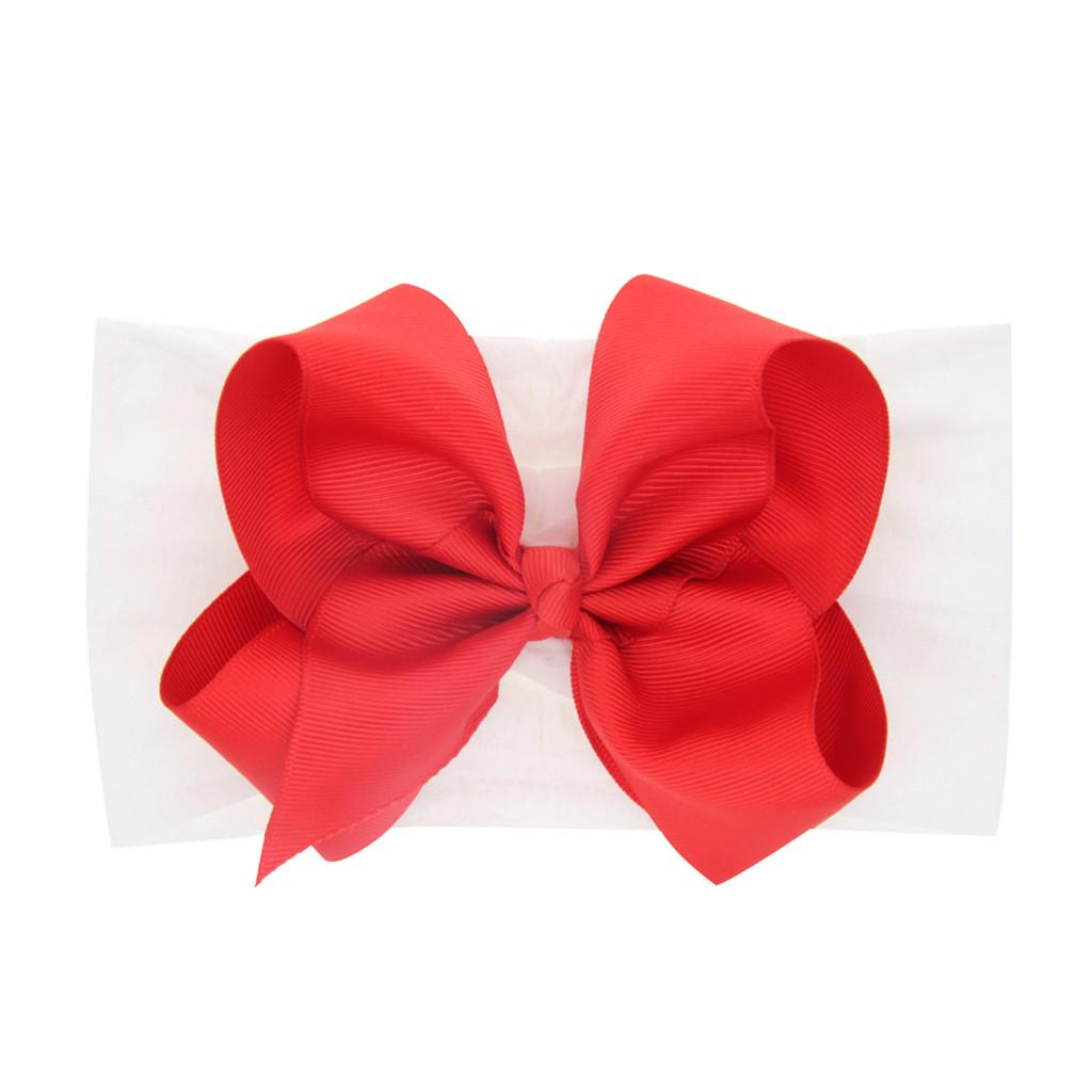 Newborn Toddler Kid Baby Girls Bow Knot Turban Headband Headwear Accessories