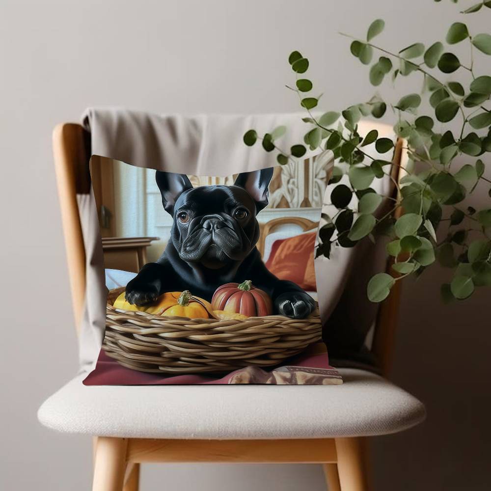 Cute Pet Mini French Bulldog Cushion Cover Decorative Pillow Sofa Home Decor Case Pillow Cases