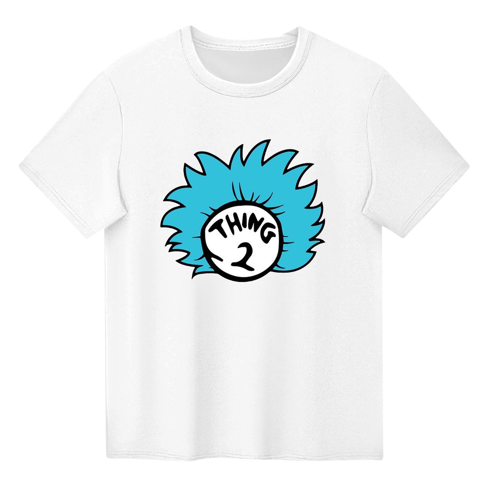 

Детский набивной короткий рукав круглый вырез повседневный удобный свободный легкий топ 160 белый