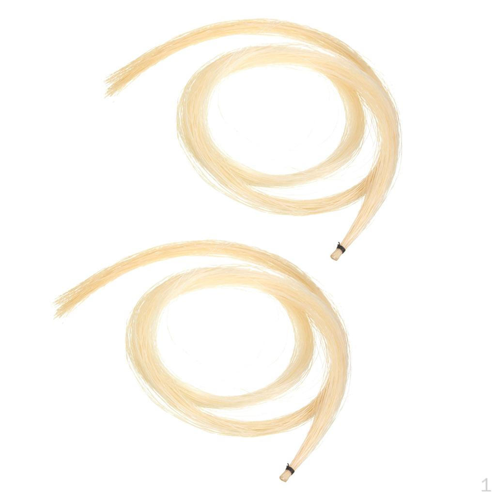 

2 мотка смычковых волос для скрипки для бас-гитары альта 30 дюймов