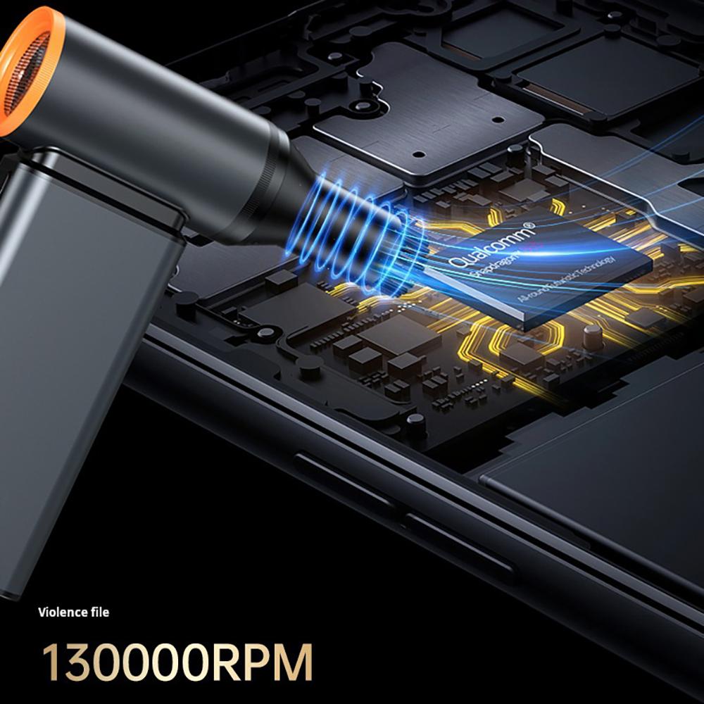 2025 New 130000 RPM Vacuum Cleaner Brushless Motor High-Speed Turbo LED Display Handheld Blower Powerful Wireless Vacuum Cleaner For Car
