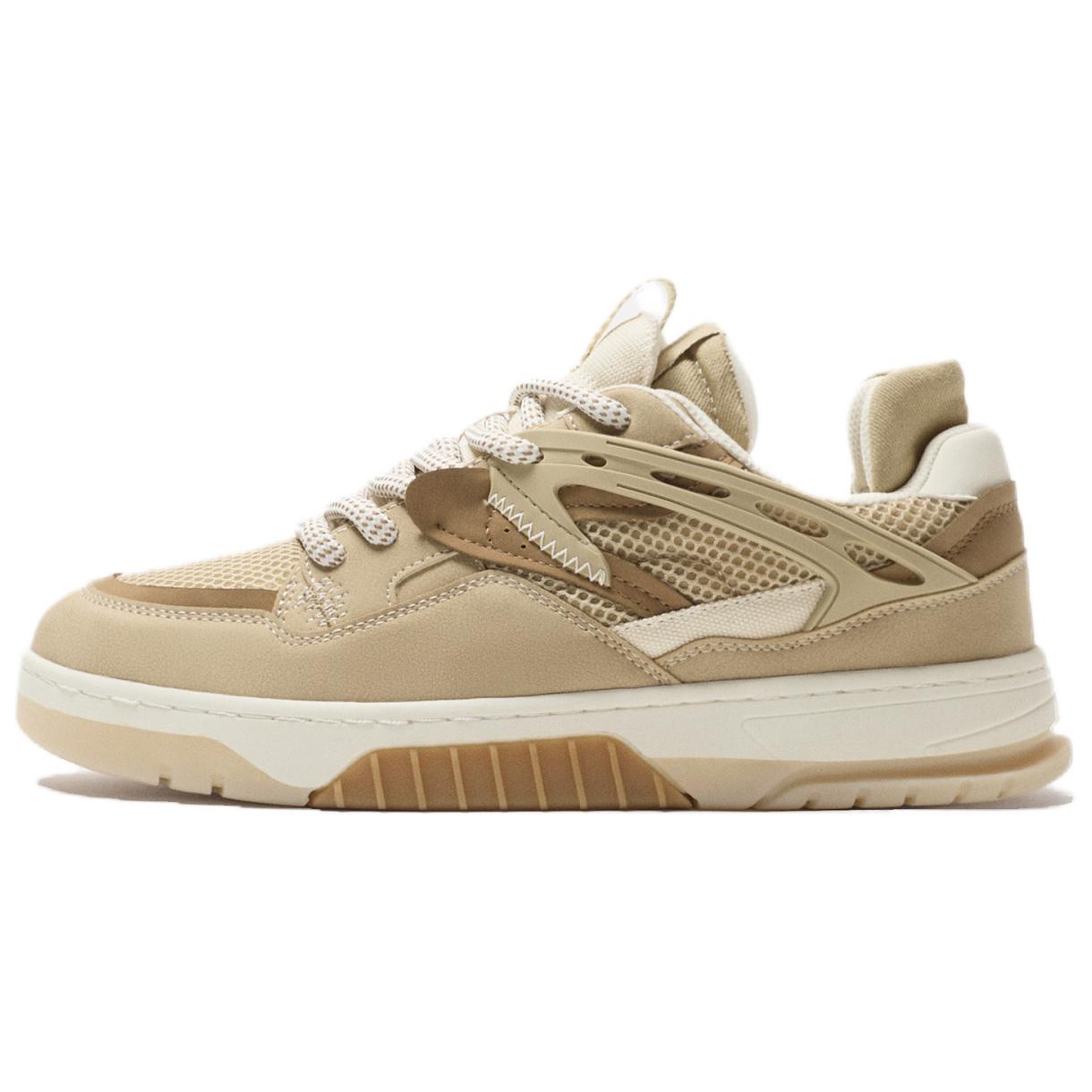 ZARA Chunky Mesh Sneakers Beige Womens 12233520718 45