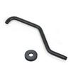 Multipurpose Wall Mounted Shower Arm Matte Black Finish Accessory for Fixed and Handheld Showerheads with Flanges