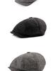Men's & Women's Retro Plaid Octagonal Cap - British Style Duckbill Beret for Spring & Autumn