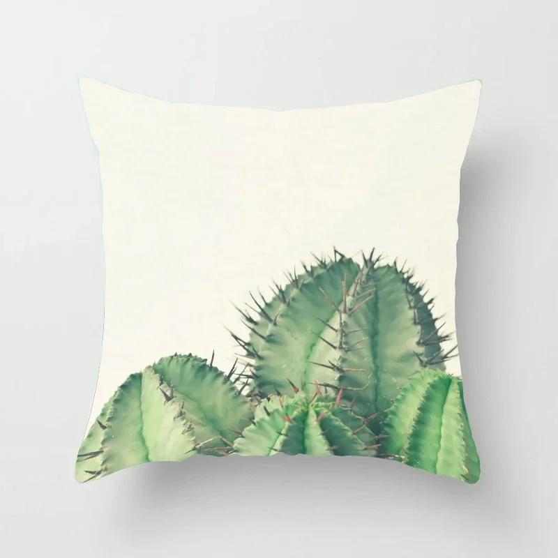The Square Cushion Of The Cactus Pattern Is Used For Office Chairs For Home Decoration Simple Pillow Case Pillows Decor Home