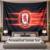 Custom Name Text Tapestry Middlesbrough FC Personalized Polyester Wall Tapestry For Bedroom And Room