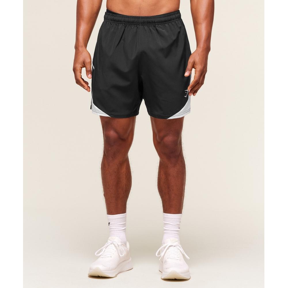 Gymshark Arrival Block 6  Shorts Black A3b9y Bb2j
