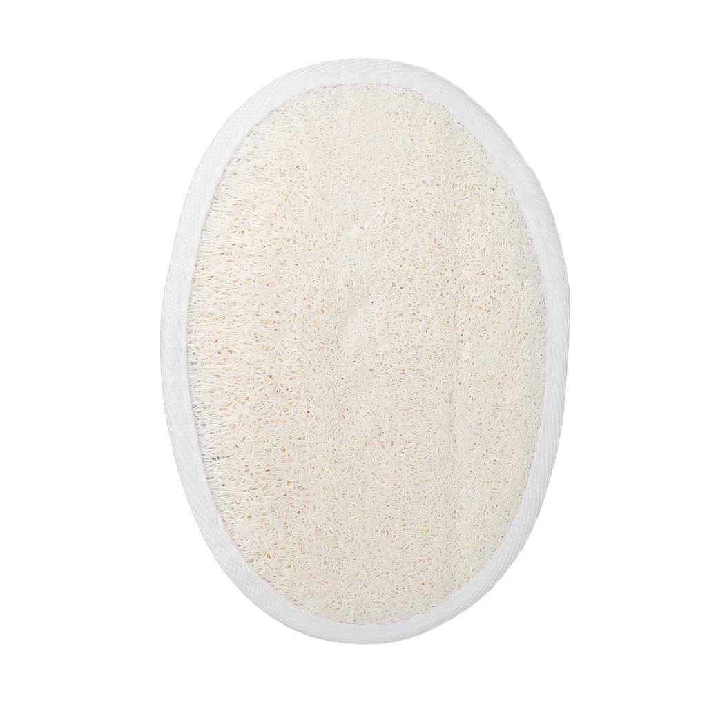 Loofah Pad Exfoliating Cleaning Soft Bathing Sponge Scrubber with Elastic Band for Facial Body