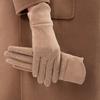 Fleece Lined Winter Gloves Touchscreen Women's Gloves Fashion Cycling Gloves  Winter
