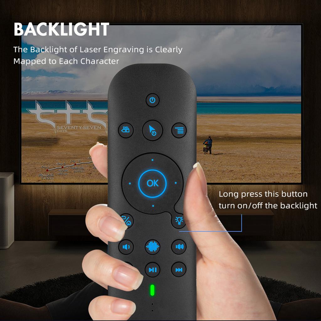 2.4G Dual Mode Voice Remote with Keypad 6- Gyroscope for TV BOX PC