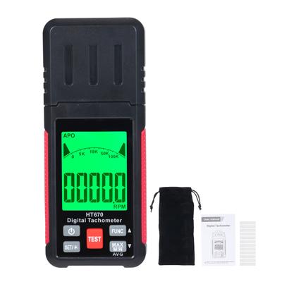 Digital Tachometer Photoelectric Tachometer 630650nm Wide Measuring Range Large Screen LCD Display