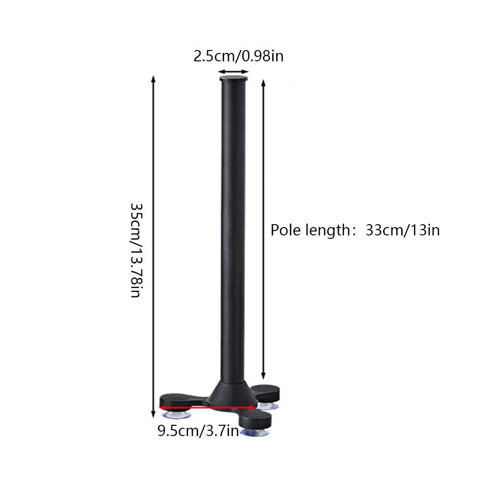 One-Handed Tear Paper Towel Roll Holder with Suction Cup Vertical Tissue Stand Removable Roll Paper Holder Modern for Countertop